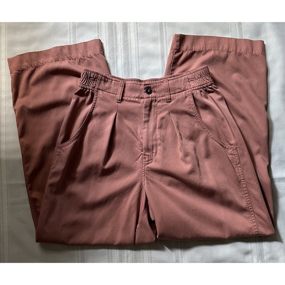 Madewell The Neale Straight-Leg Pant Drapeweave Dried Rose 6 EUC Wide Fit